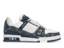 Louis Vuitton LV Trainer Monogram Denim White Blue