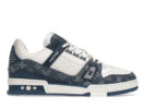 Louis Vuitton LV Trainer Monogram Denim White Blue