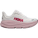 Hoka Bondi 9 Women's Athletic Shoes White/Pink Opal (Neutral Support)