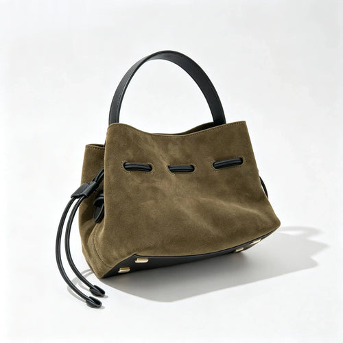 The Laccio Suede Bucket Bag