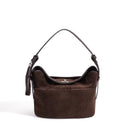The Cesta Suede Bucket Bag