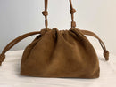 The Brezza Suede Pouch Bag