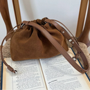 The Sacchetto Suede Drawstring Bag