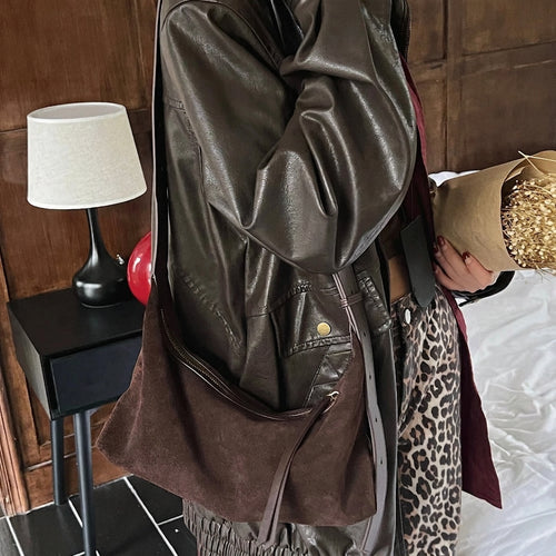 The Mirto Suede Shoulder Bag