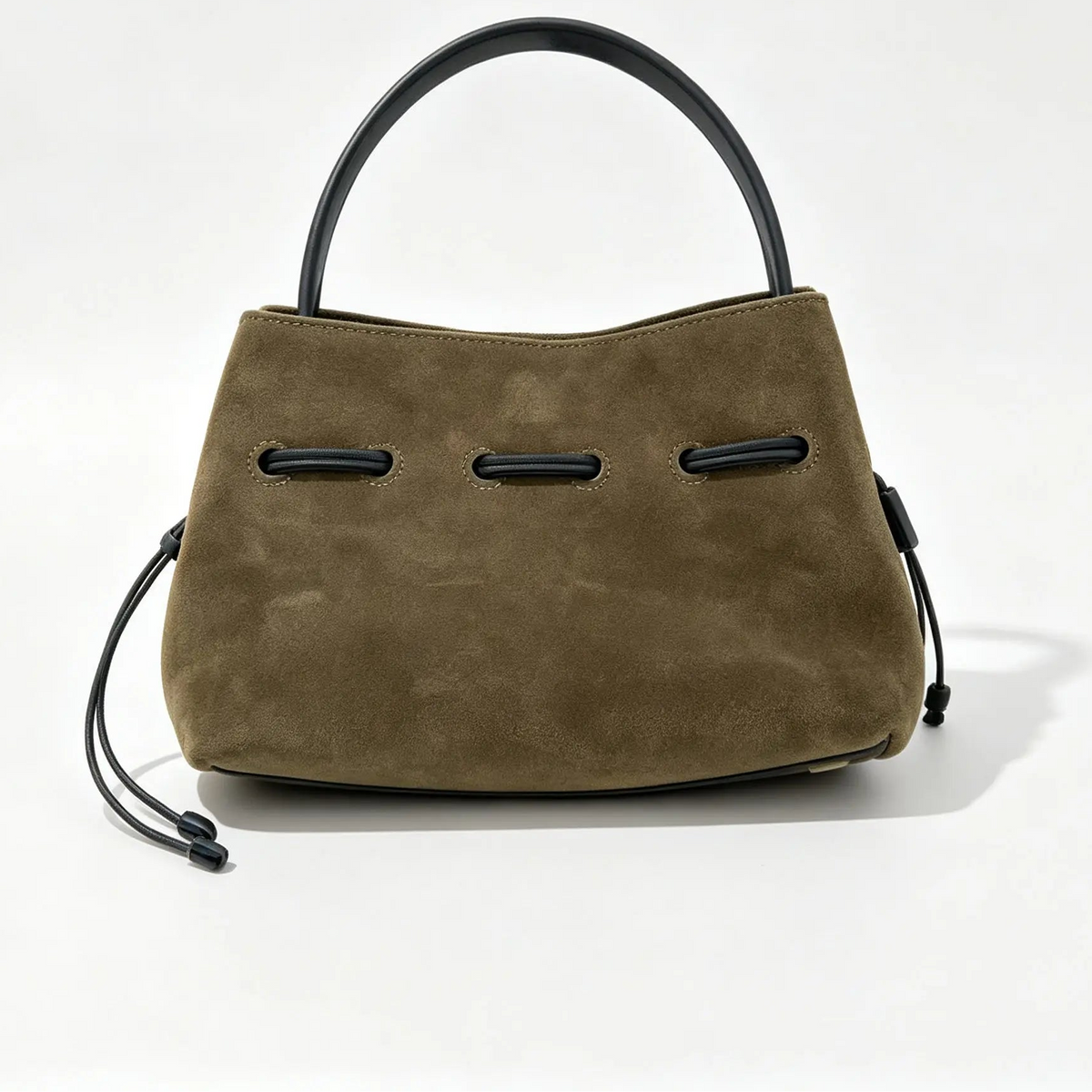The Laccio Suede Bucket Bag