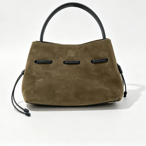 The Laccio Suede Bucket Bag