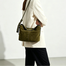 The Cesta Suede Bucket Bag