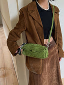 The Fiocco Suede Flap Bag