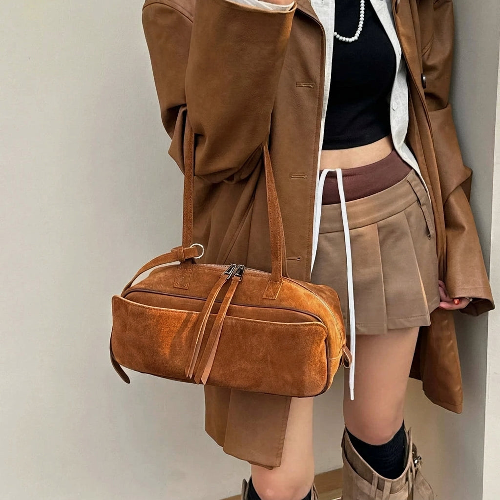 The Cipresso Suede Baguette