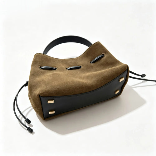 The Laccio Suede Bucket Bag