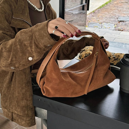 The Mirto Suede Shoulder Bag