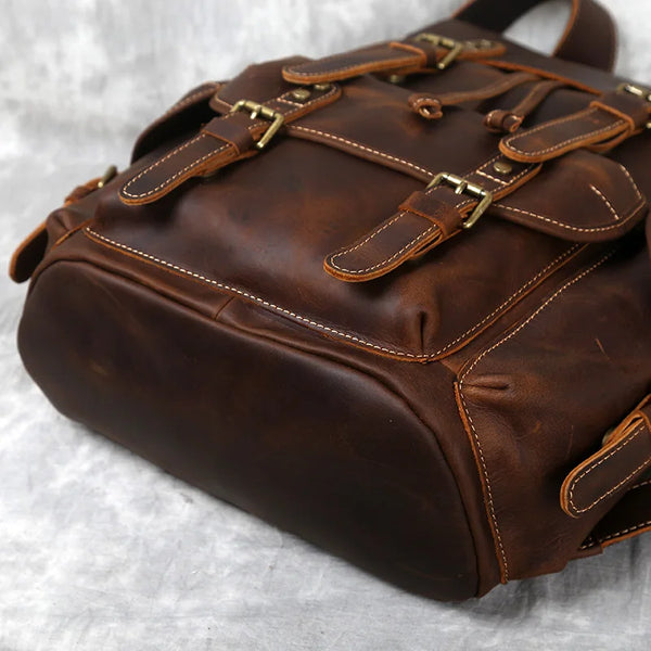 Vintage Leather Backpack