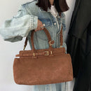 The Portico Suede Tote