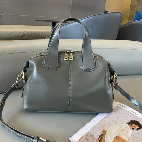 The Brera Leather Bowling Bag