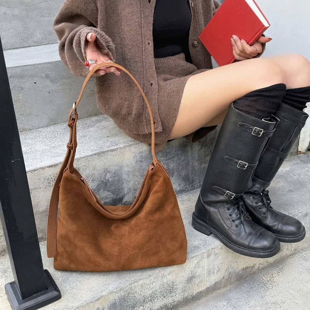 The Autunno Suede Hobo