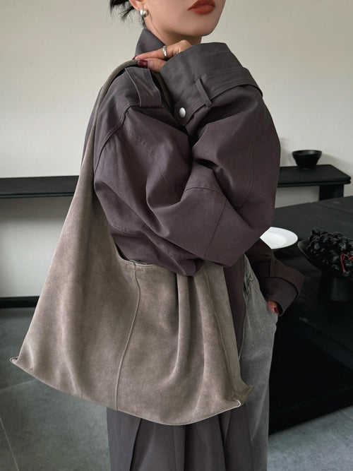The Velluto Oversized Suede Hobo