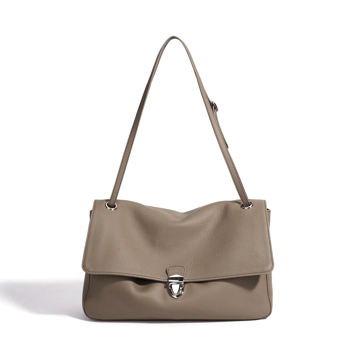 The Cartella Leather Flap Bag