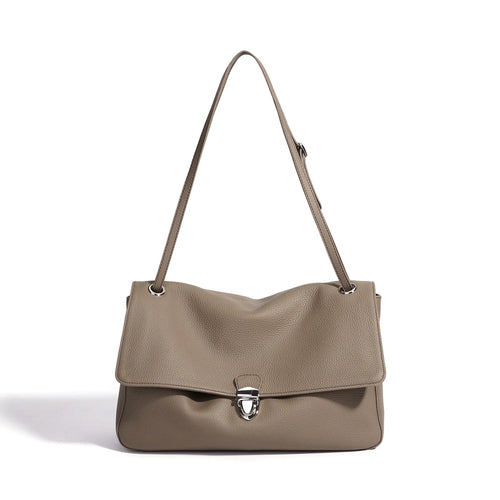 The Cartella Leather Flap Bag
