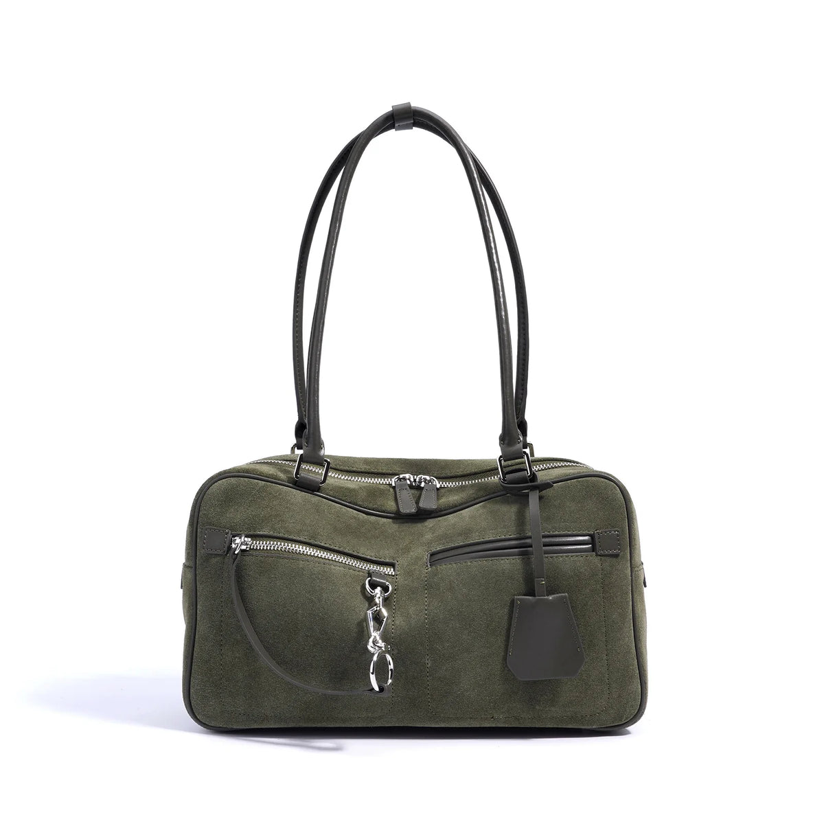 The Salvia Suede Shoulder Bag