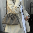 The Sacchetto Suede Drawstring Bag
