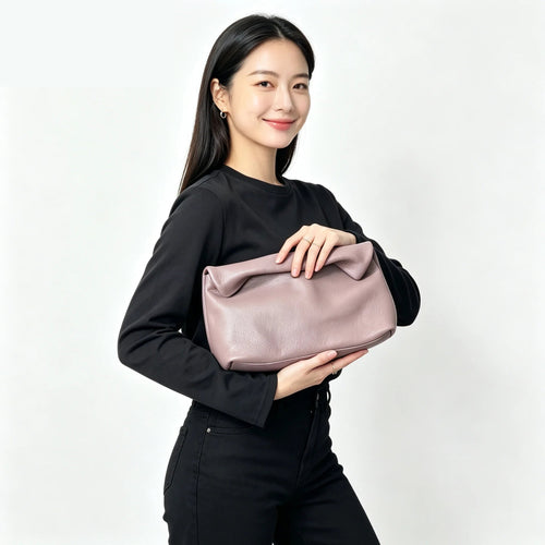 The Nuvola Leather Clutch