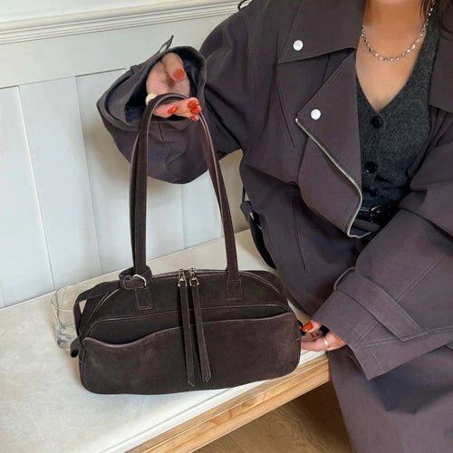 The Cipresso Suede Baguette