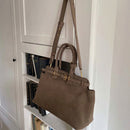 The Portico Suede Tote