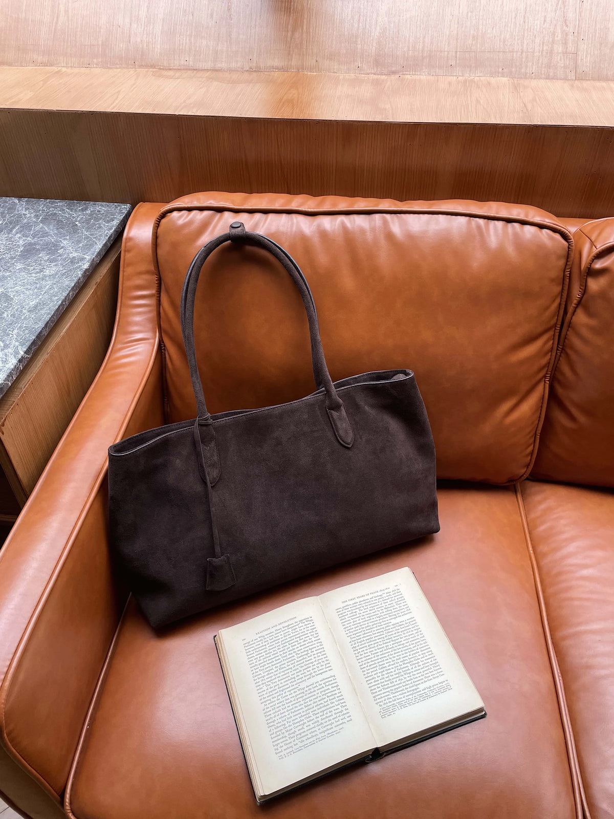 The Pianura Suede Tote