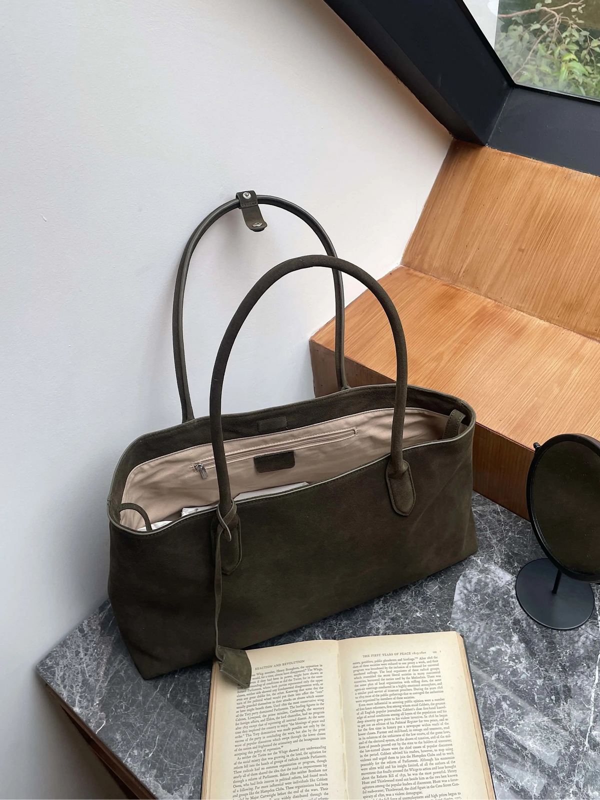 The Pianura Suede Tote