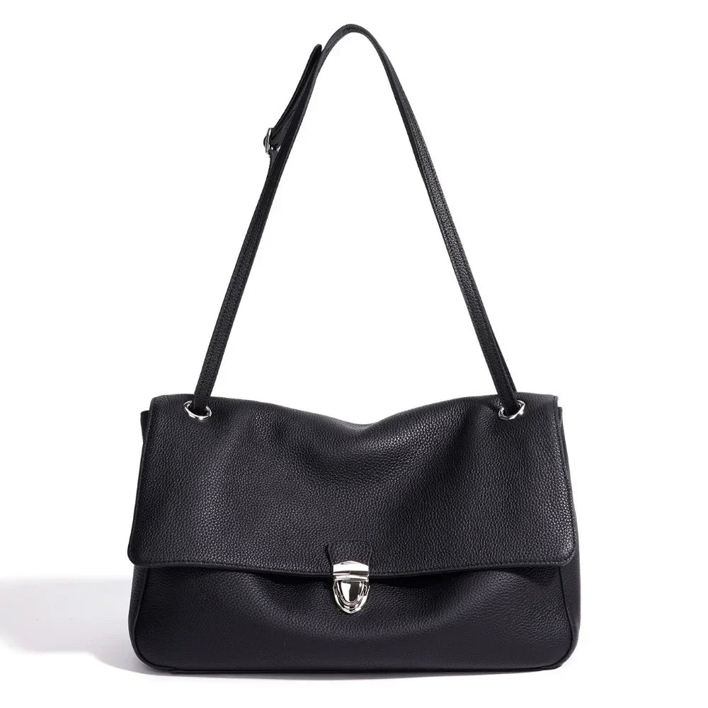 The Cartella Leather Flap Bag