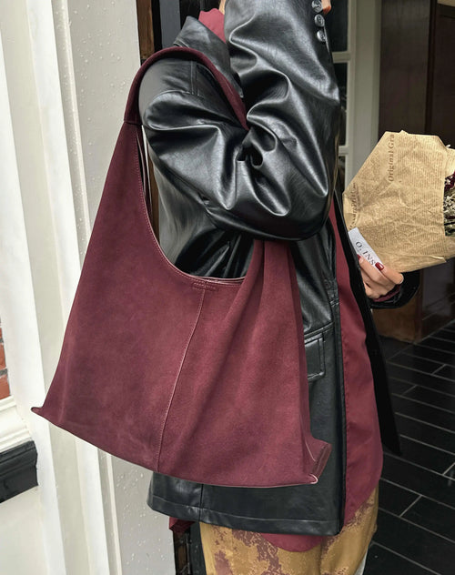 The Velluto Oversized Suede Hobo