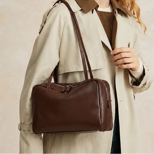 The Palma Leather Bowling Bag
