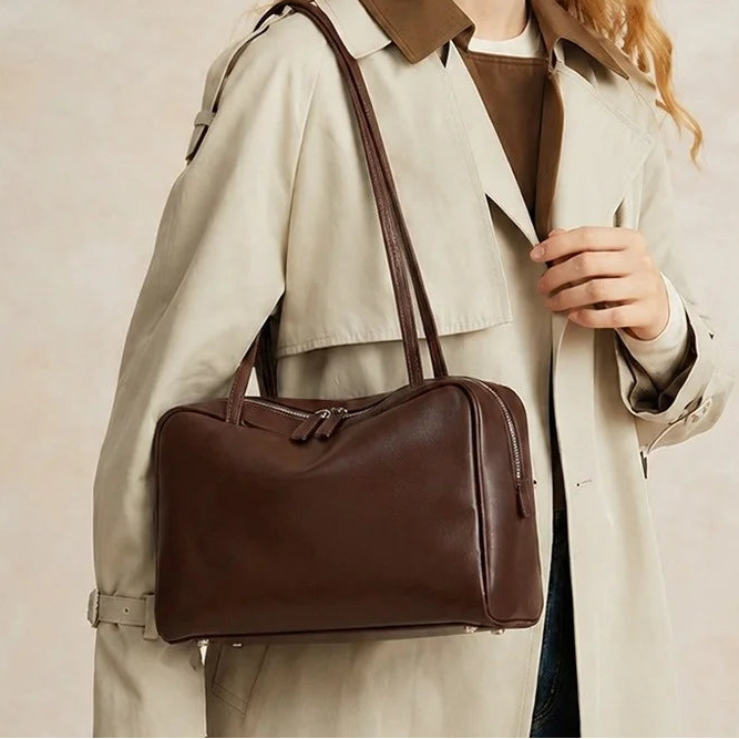 The Palma Leather Bowling Bag