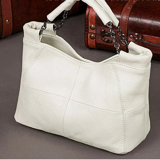 The Ortensia Leather Shoulder Bag