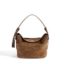 The Cesta Suede Bucket Bag