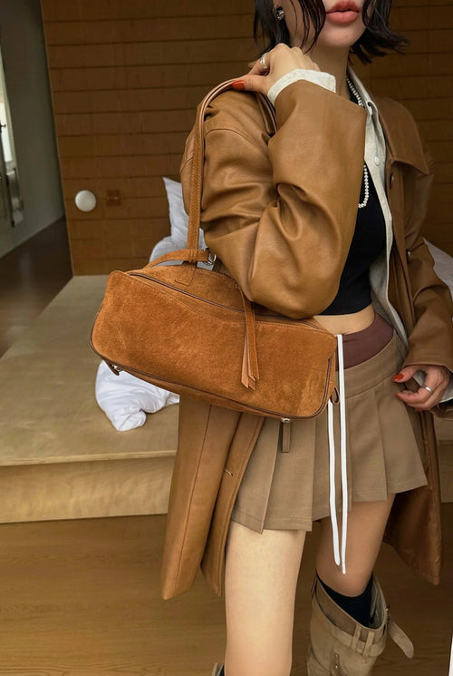 The Cipresso Suede Baguette