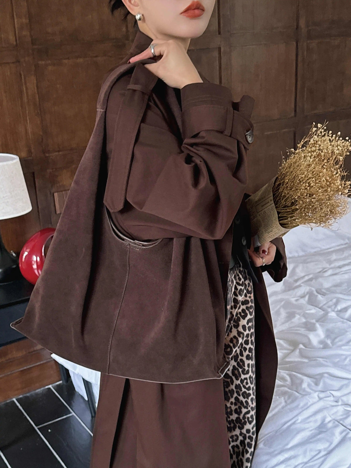 The Velluto Oversized Suede Hobo
