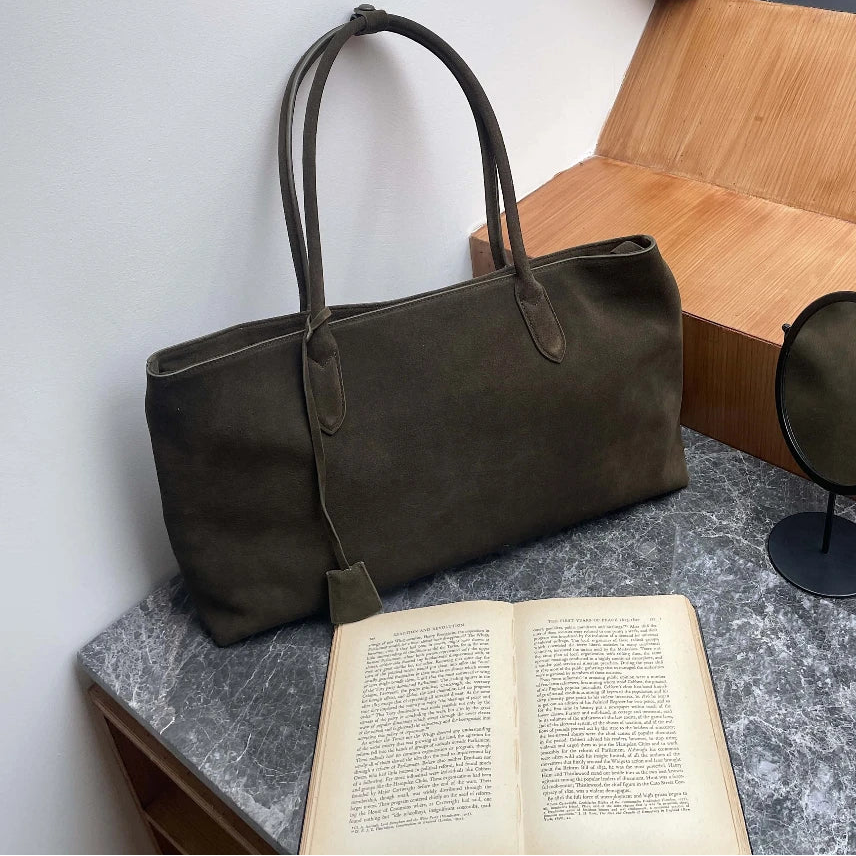 The Pianura Suede Tote