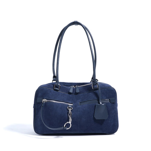 The Salvia Suede Shoulder Bag