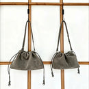 The Sacchetto Suede Drawstring Bag