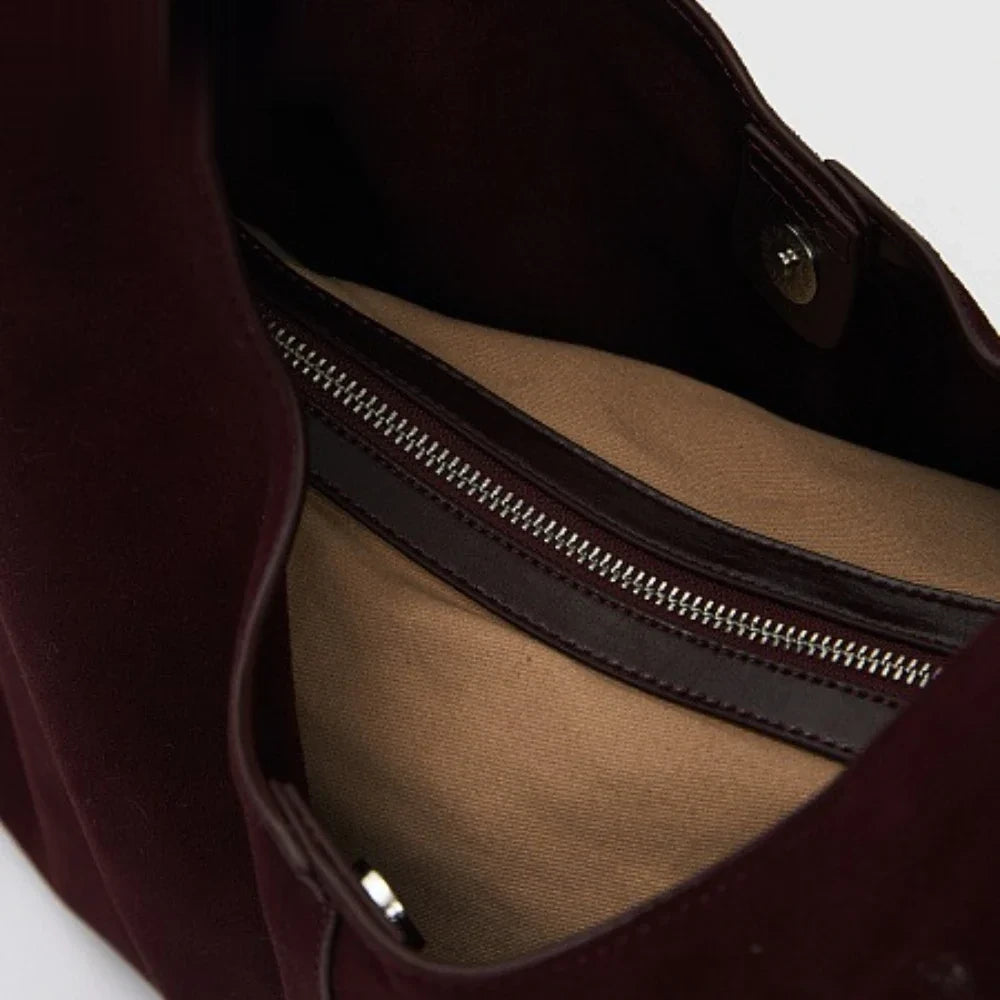 The Velluto Oversized Suede Hobo