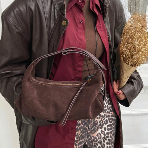 The Mirto Suede Shoulder Bag
