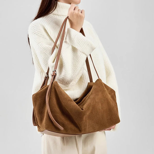Suede Leather Shoulder Bag