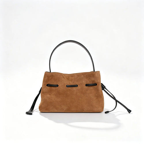 The Laccio Suede Bucket Bag