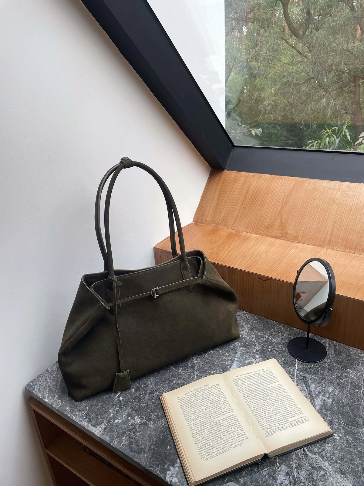 The Pianura Suede Tote