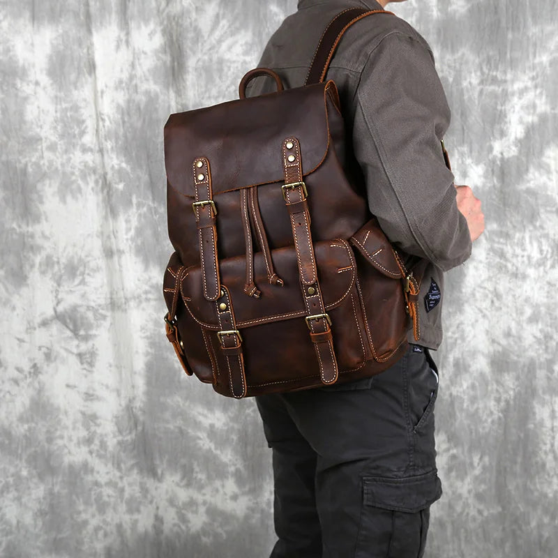 Vintage Leather Backpack