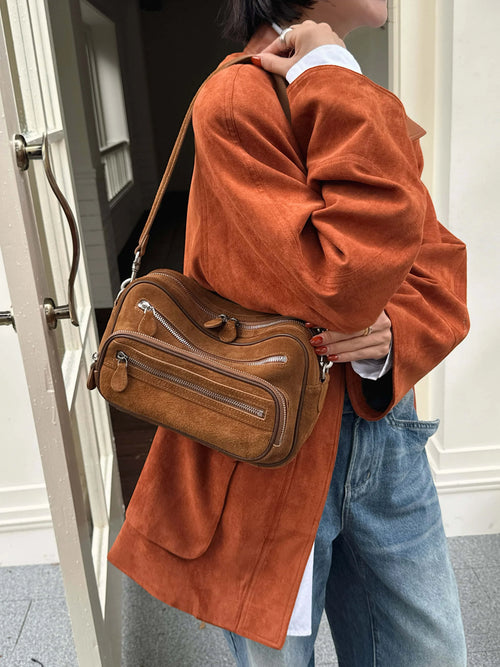 The Mosaico Suede Crossbody