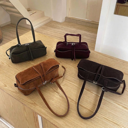The Cipresso Suede Baguette