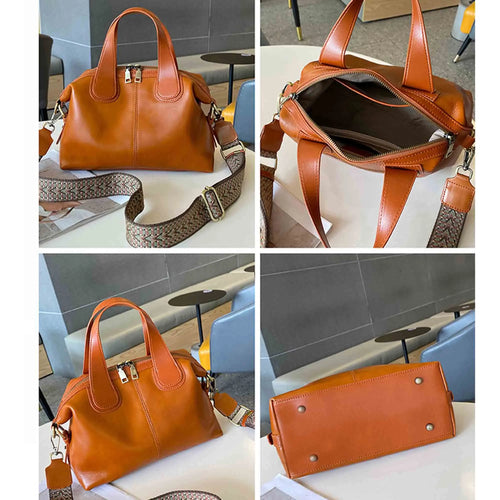 The Brera Leather Bowling Bag