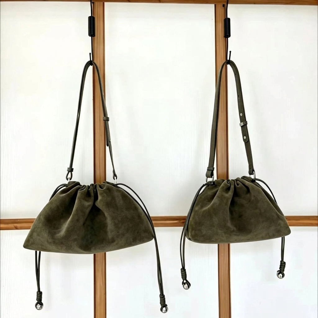 The Sacchetto Suede Drawstring Bag